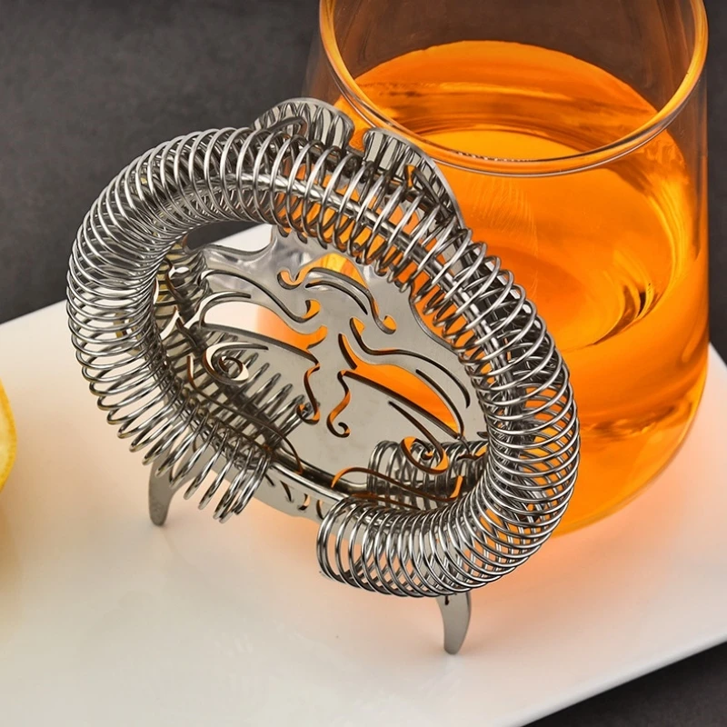 Picture 5: Cocktail Strainer Hawthorne Strainer with Ghost /Star Ship Stainless Steel Barware