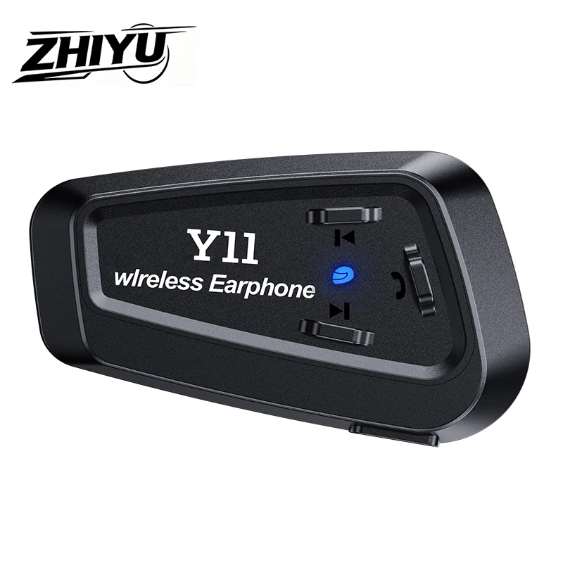 ZHIYU Y11 Motorcycle Helmet Bluetooth 5.3 Headset Waterproof Moto Headphone Wireless Handsfree Call Music Player Helmet Earphone