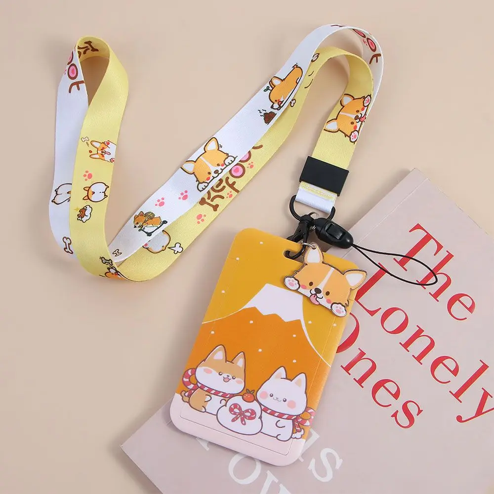 

Kawaii студенческие брелки собачий автобус кредитная идентификационная карта контроля доступа корейский чехол для карт крышка для хранения карт мультяшные держатели для карт