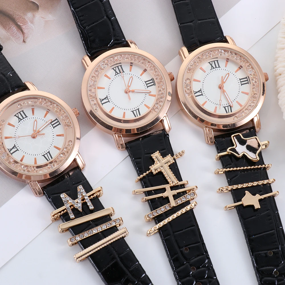 Charms For Apple watch band Diamond Jewelry Decoration for iWatch Bracelet Silicone Strap Accessories Galaxy watch 5/4/Classic/6