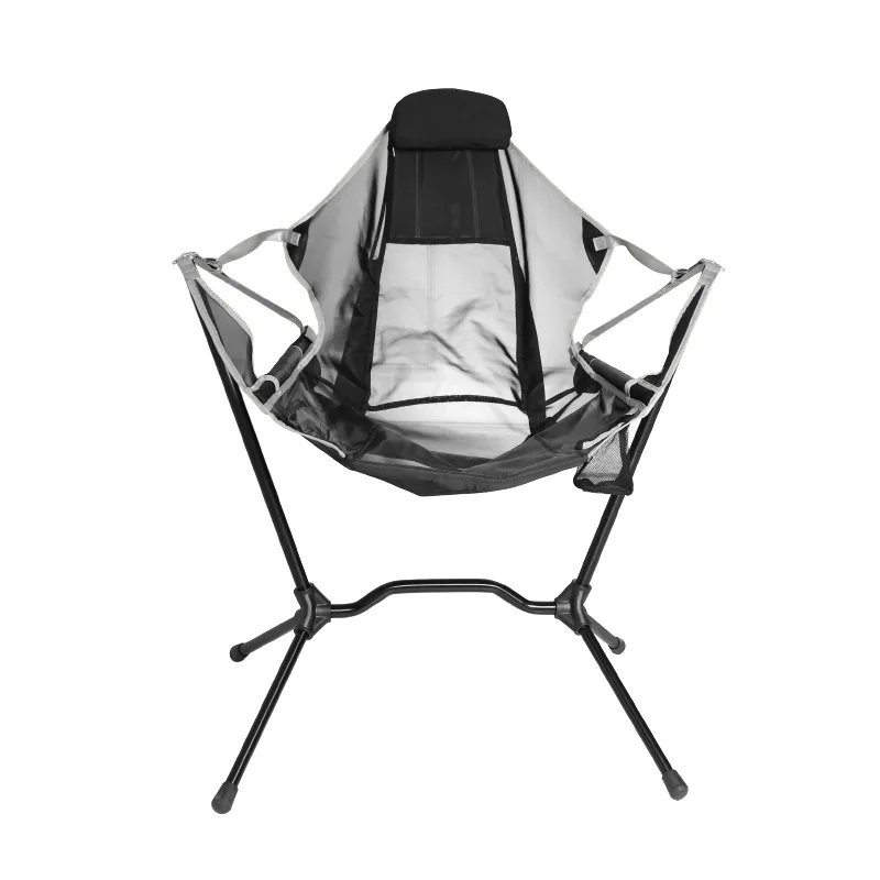 Outdoor Garden Camping Foldable Portable Chaise Sun Recliner Lounge Chair Nordic Folding Rocking Chair