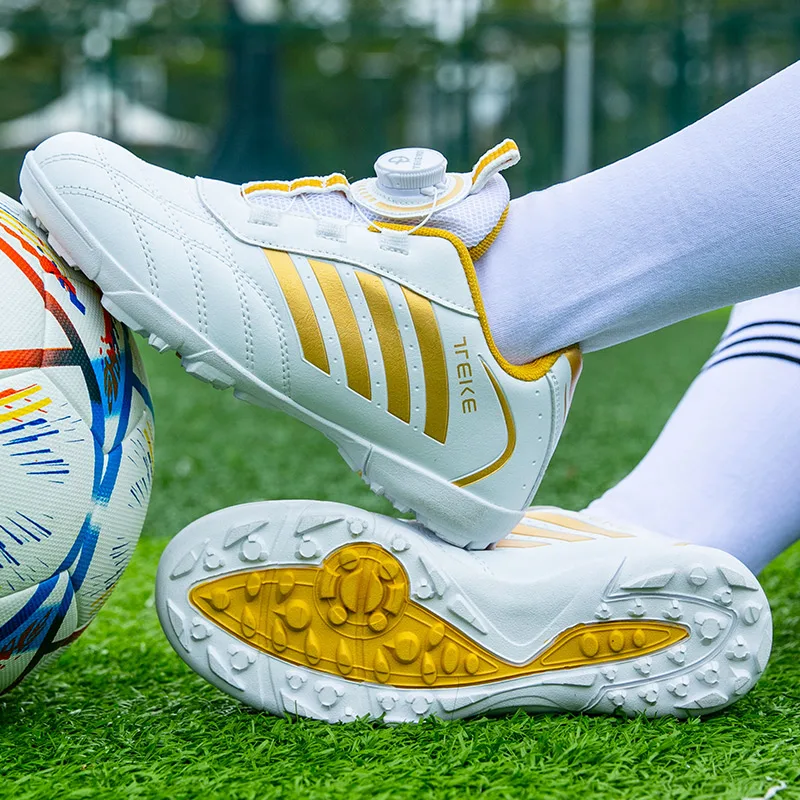 Personality Stylish And Comfortable Boys Girls Training Game Sneakers Indoor Outdoor Lawn Youth Student Soccer Shoes 29-39#