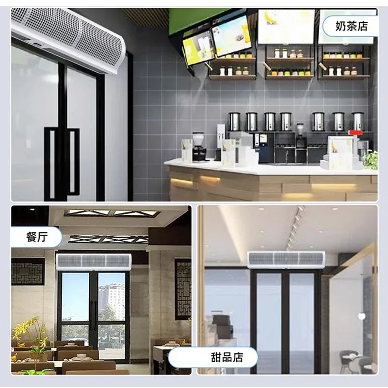 Air Curtain Machine Shopping Mall Air Curtain Machine Commercial Mute 0.9/1.2/1.5/1.8/2 Meters Remote Control Air Curtain