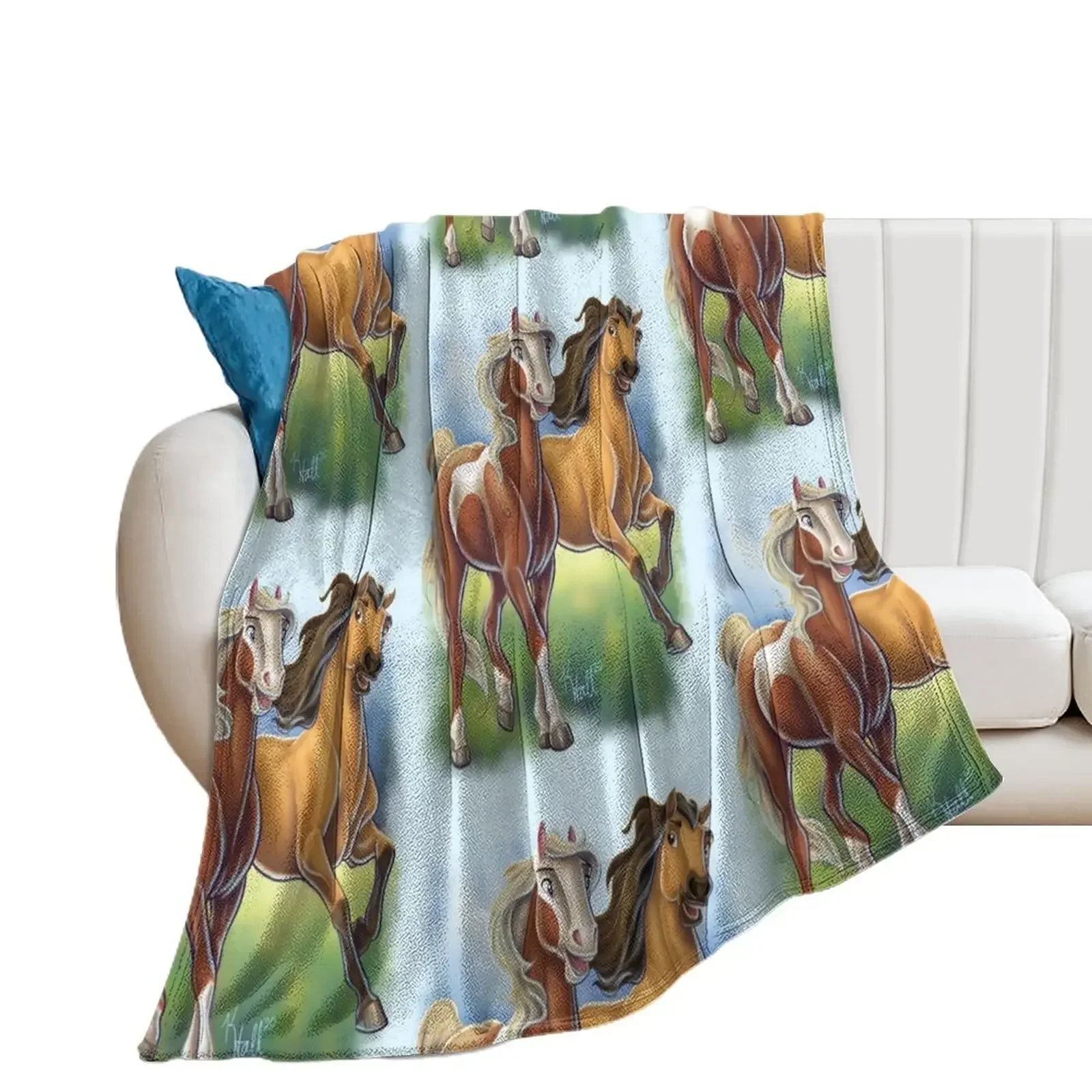 Spirit and Rain Throw Blanket Luxury Throw Stuffeds Bed Blankets