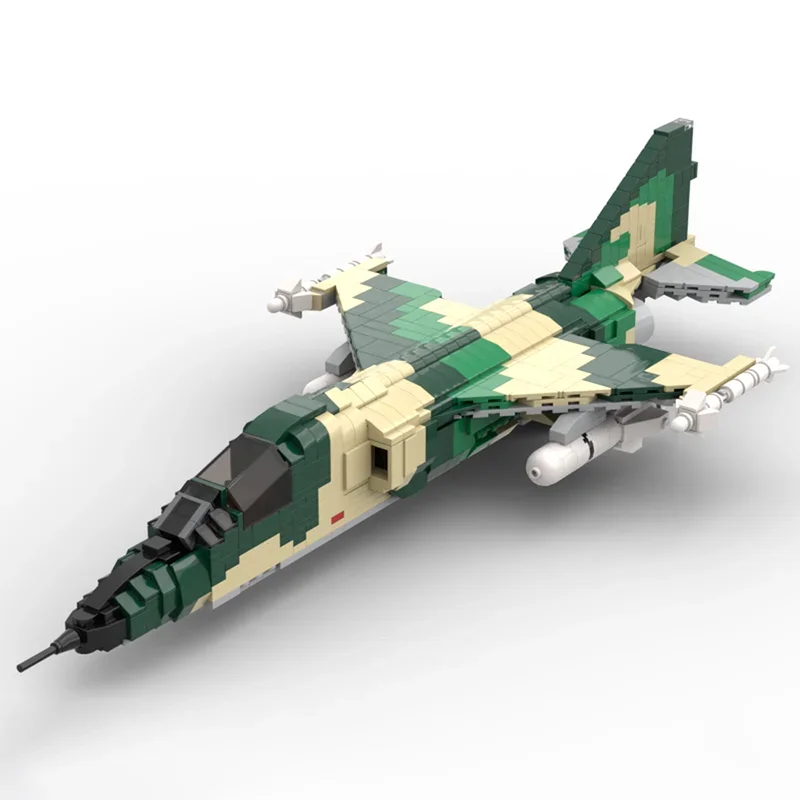 Moc Building Bricks Military Mitsubishi F-1 Fighter Jet Model Technology  Aircraft Blocks Construstion DIY Set Assembly Gifts