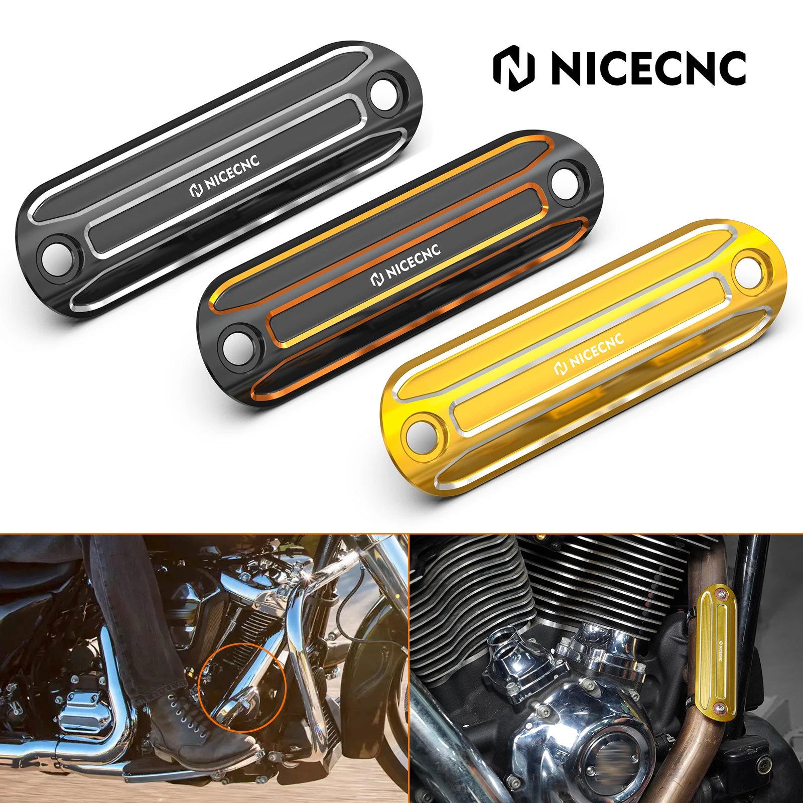 

For 1994-2024 Harley Road King Exhaust Head Pipe Heat Shield for Harley Road King Special 2017-2024 Street Glide/Special 2014-24