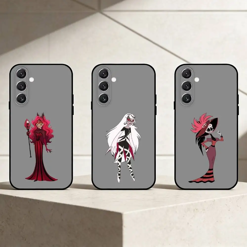 H-Hazbin Hotel Phone Case For Samsung Galaxy A91,80,73,72 ,71,53,52,32 ,31,22,21s,20,Soft Black Case