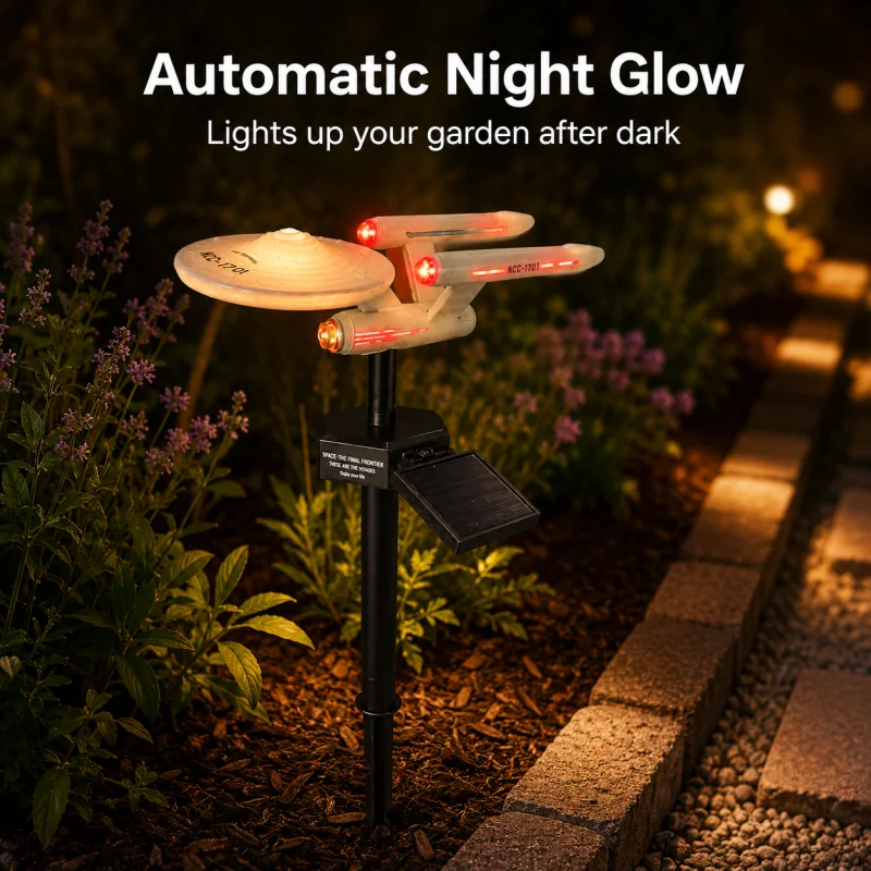Star Trek USS Solar Raumschiff – Outdoor Lighting Yard Stakes Bewertung und Preis