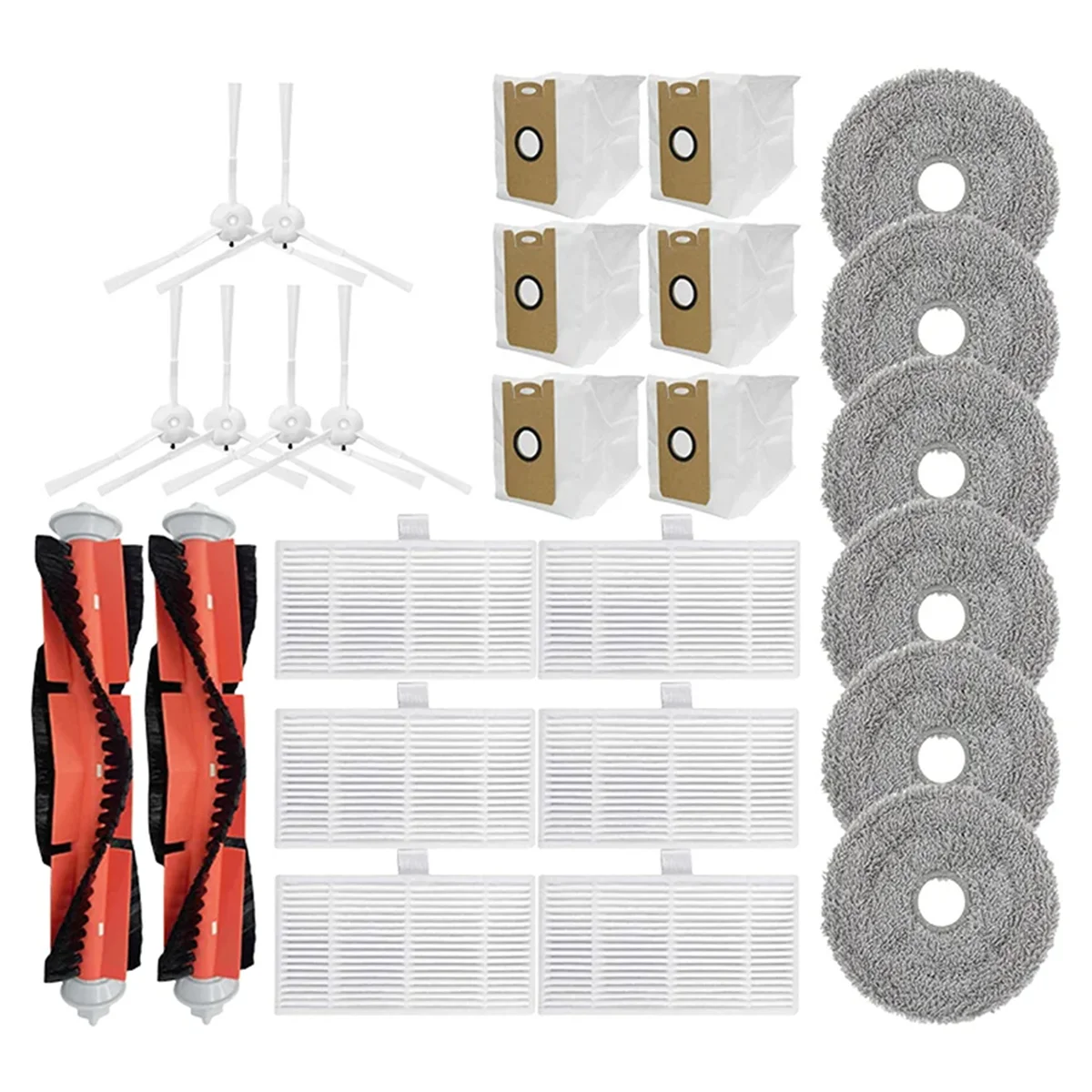 Xiaomi掃除機部品,サイドブラシ,Hepaフィルター,モップクロス,lydsto w2,kyvol,cybovac s60,auro ins-200