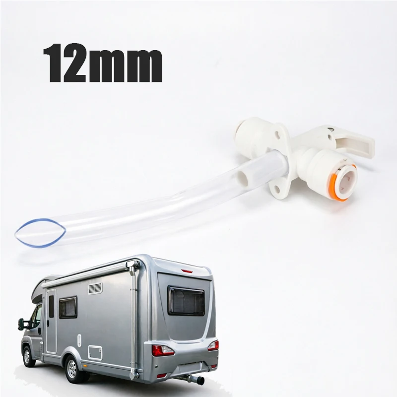 

1Set 12mm RVs Caravan Safety Drain Valve Safety Pressure Relief Valve With Locking Clips For Motorhome Water Heater RV Parts