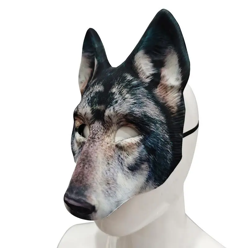 Wolf Mask Halloween Realistic Werewolf Mask Party Playing Costume Props Animal Party Mask Unisex Fancy Cosplay Party Props