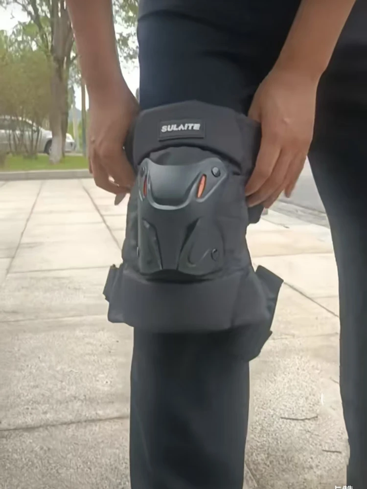 

4 шт. регулируемые защитные накладки для мотоцикла | Защита от падения наколенников и локтей | Аксессуары для мотокросса, велоспорта и спорта на открытом воздухе