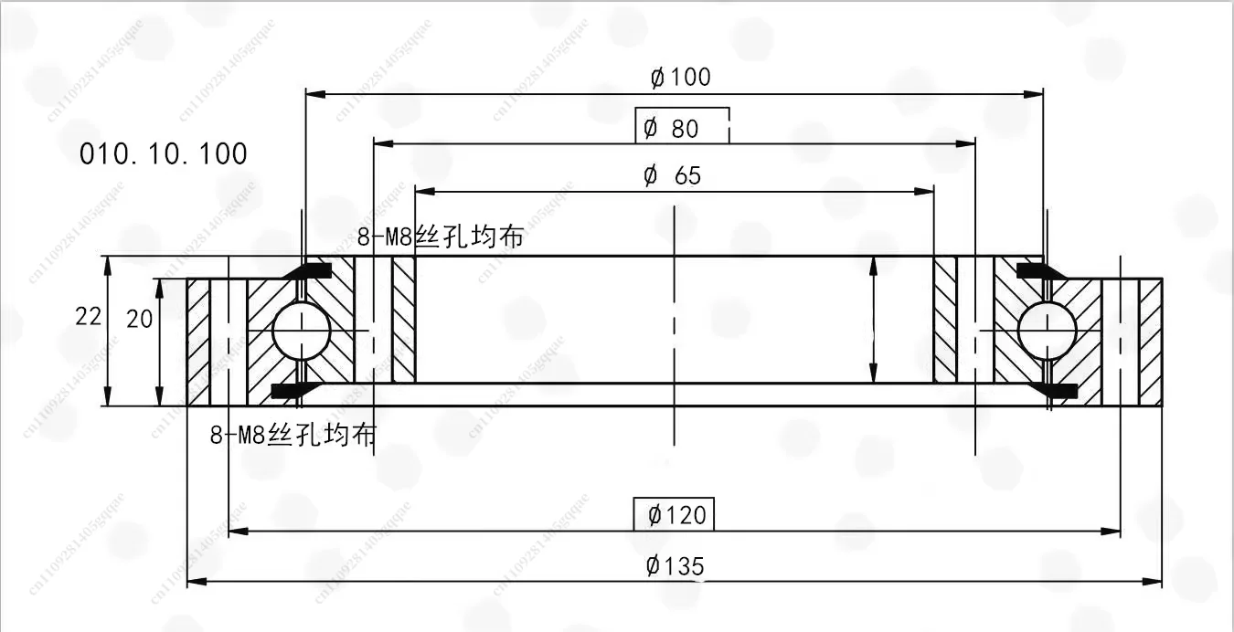 Toothless Slewing Support Bearings Small and Medium Slewing Bearings Supported Slewing Bearings