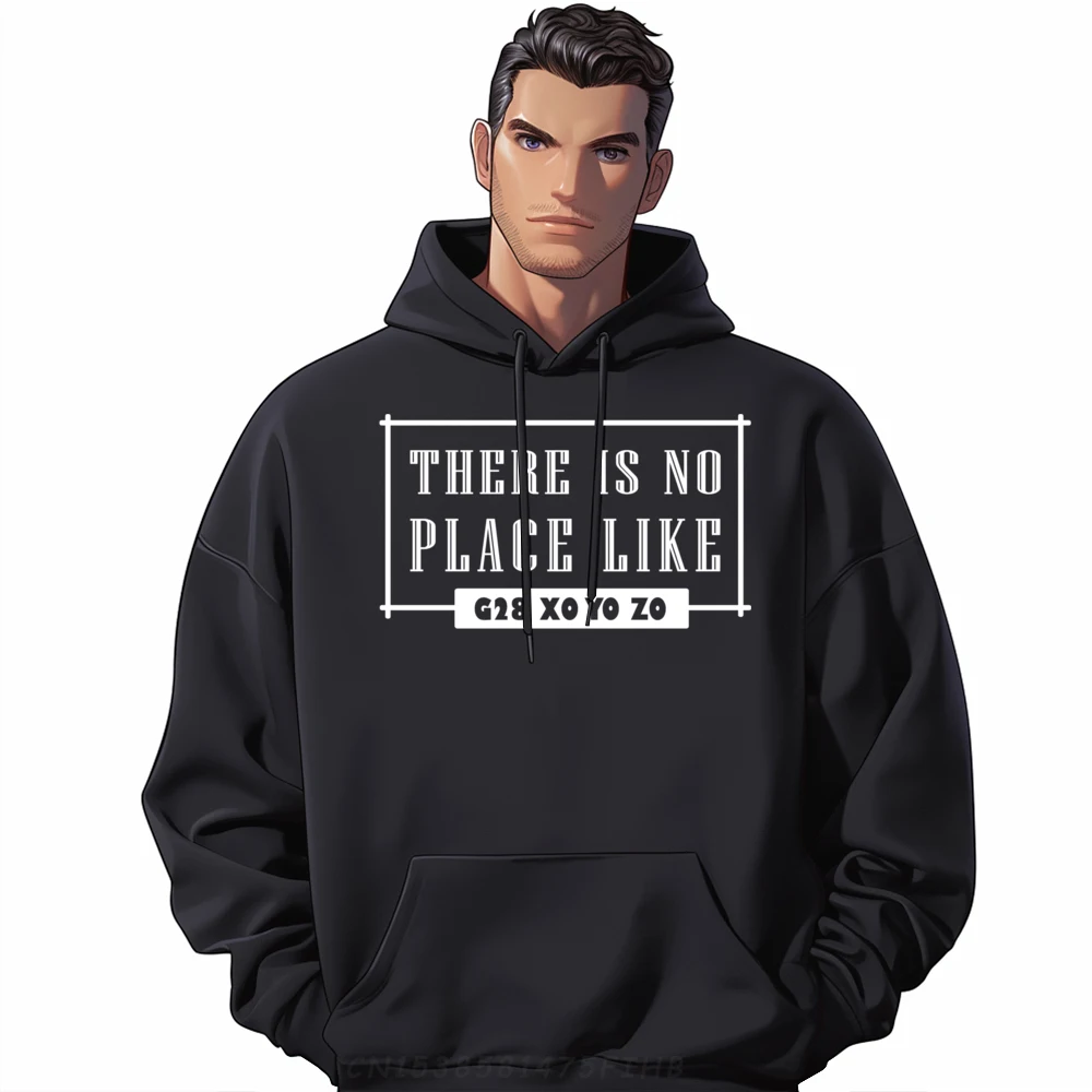 No Place Like G28 Computer Programmer Cnc Machinist White Graphic Tee Male Anime Pullover Hoodies Street