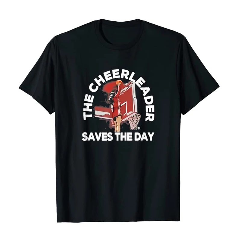 Camiseta divertida de baloncesto The animadora save The Day, ropa estética, camiseta gráfica para amantes del baloncesto, Tops casuales, regalos