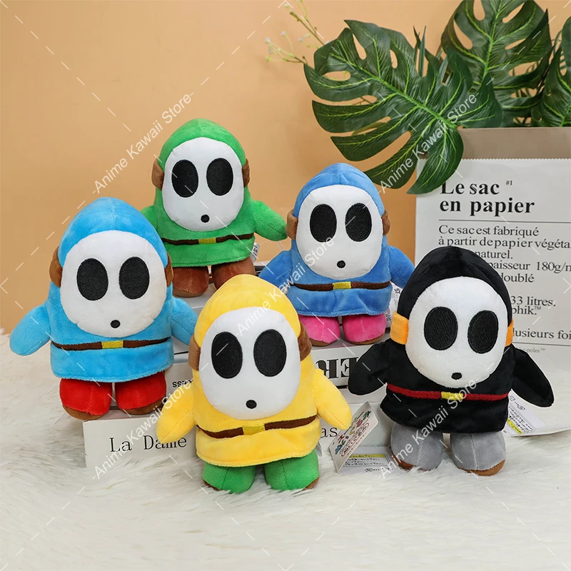 8 Styles Mario Stuffed Toys Black Shy Guy Light-blue Shy Guy Plush Anime Doll Plushie Best Gifts for Children Kids Birthday Gift