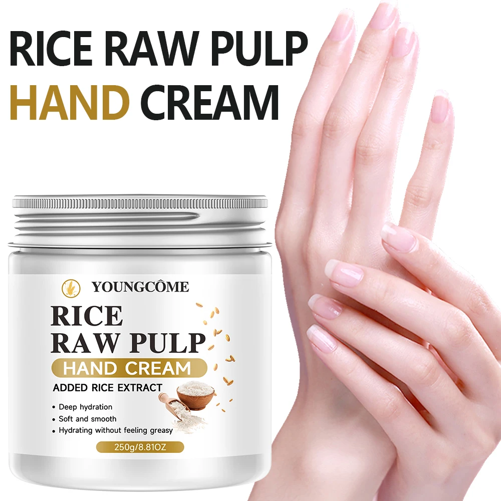 creme-para-maos-youngcome-com-extrato-de-arroz-adicionado-extrato-de-arroz-para-hidratacao-profunda--creme-hidratante-para-maos-suave-e-liso-nao-oleoso-250g