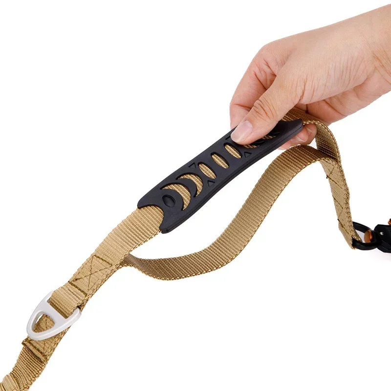 Tactical Dog Leash Heavy Duty Dog Leash with Frog Clip Soft Padded Handle Bungee Dog Leashes for Mid Large Dogs Training Walking