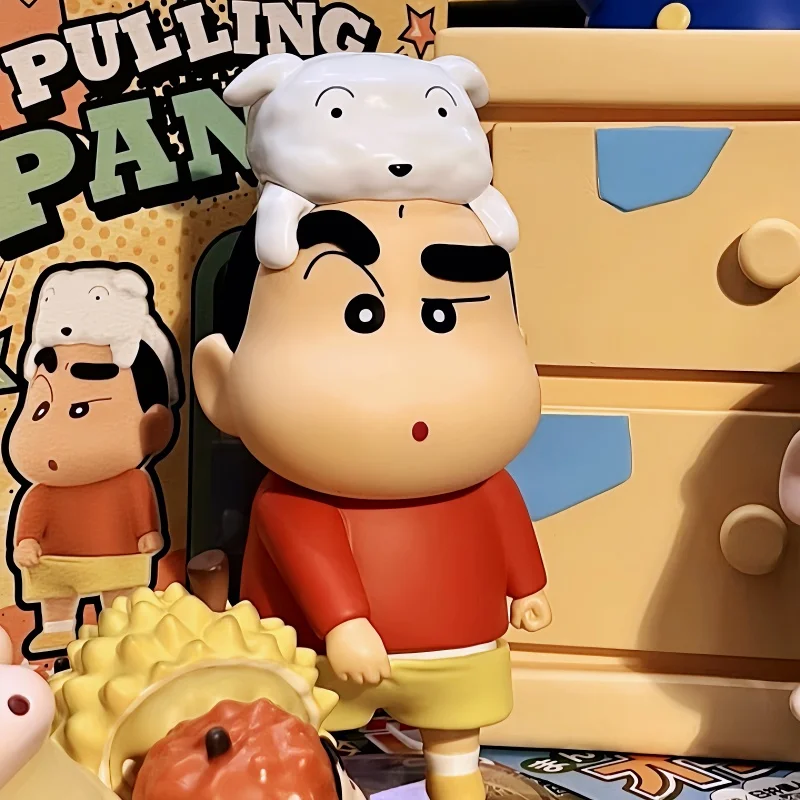 

Spot Goods Shinchan Limited Version Pull The Pants Trendy Figures Toy Dollsdoll Ornaments Birthday gift Desktop ornaments