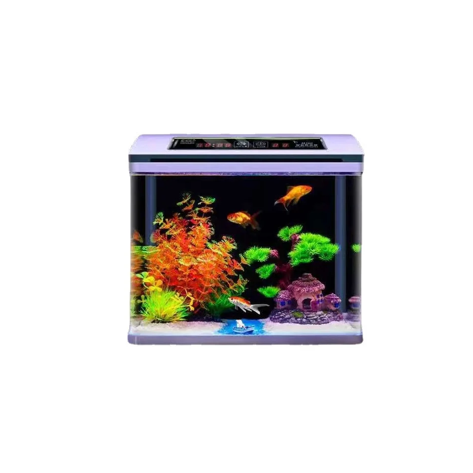 الجملة مخصص الزجاج حوض السمك الصغير خزان الأسماك الزجاج وعاء السمك لشريط مكتب المنزل