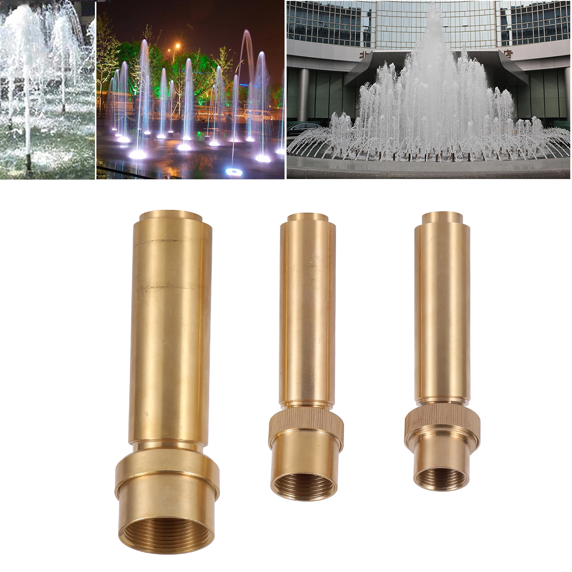 

Water Column Fountain 3/4"/1"/1.5"Female Thread Air-Blended Bubbling Nozzle Adjustable Garden Pond Landscape Ornamental Fountain