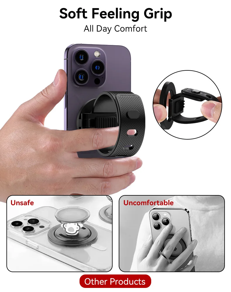 Eayburst Magnetische Handyhalterung für Magsafe Fitnessgerät Laufband Kinderwagen Fahrrad Verstellbarer Handyständer für iPhone 18-12 Serie – Detail 7