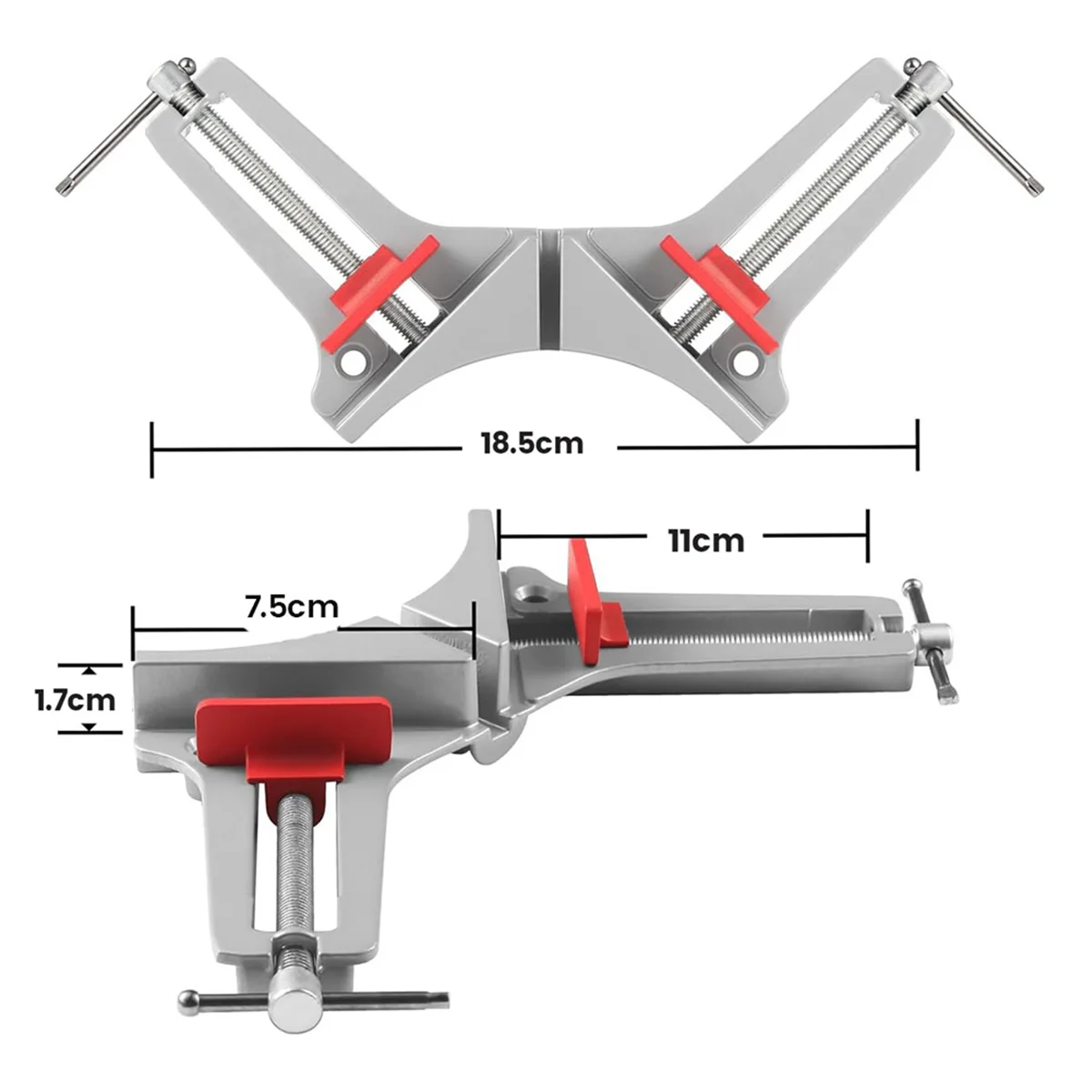 

4pcs Corner Clamp Right Angle Clamp 90 Degree Clamps for Woodworking, Photo Framing,Drawers,Glass Holder
