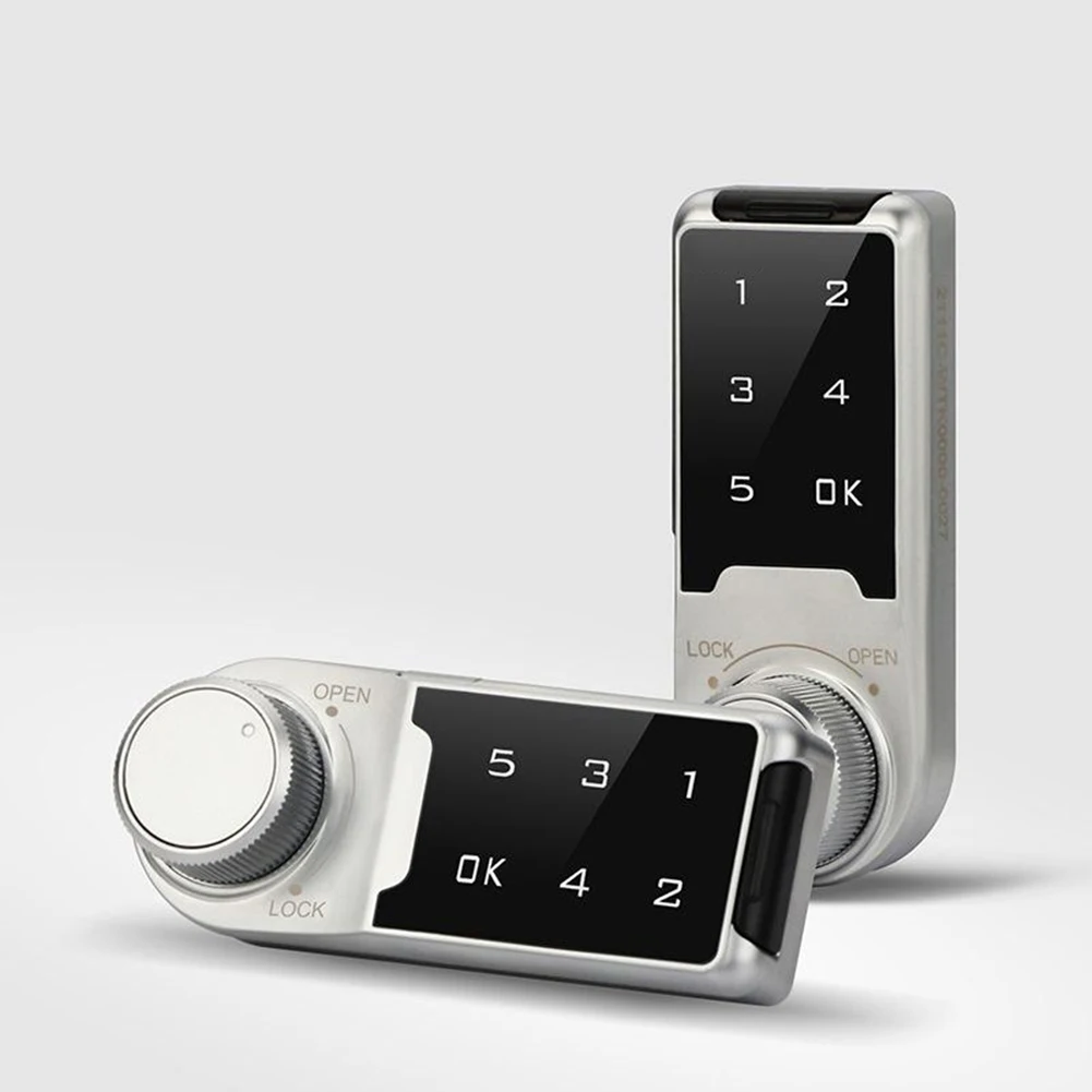 Zinc Alloy Electronic Touch Lock for Exterior Doors Magnetic Sensor Auto Lock Function 92.5x37mm 20mm 30mm Fit