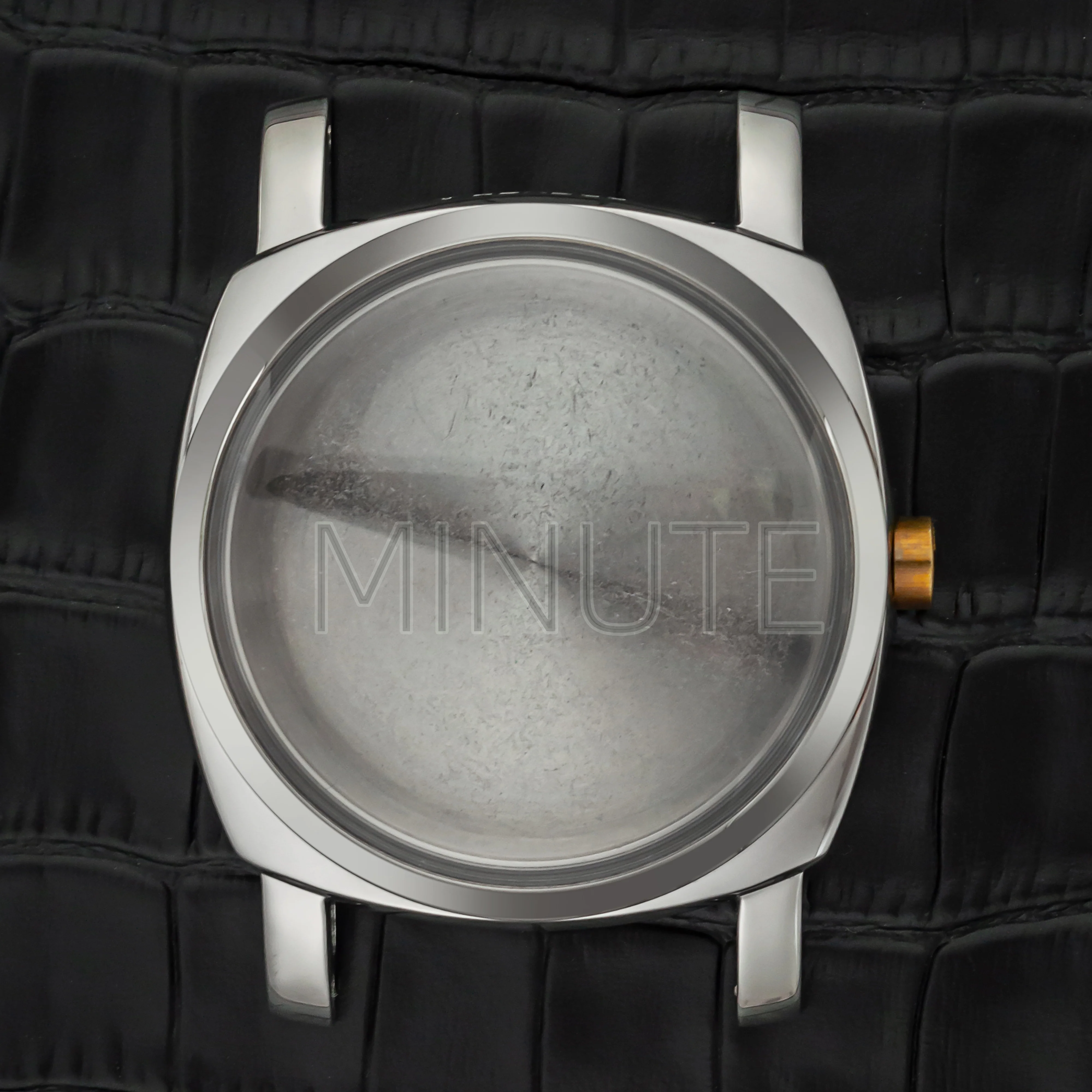 Bubble Mirror 47mm Vintage Restro Case for PAM 6152 Stainless Steel Water Resistant Watch Case for ETA 6497/6498/ST3600 Movement