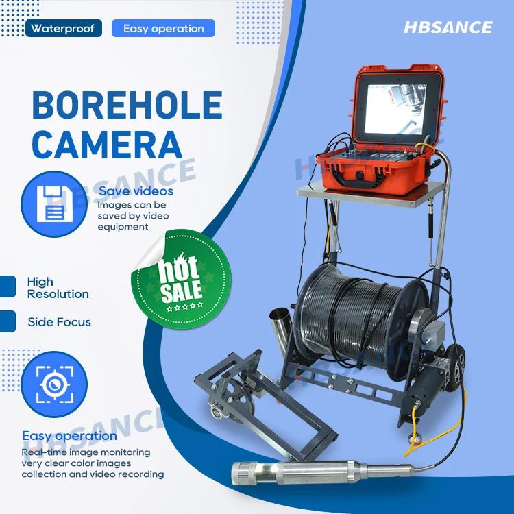 Low Price 300m Borewell Underwater Camera Down Borehole Well Inspection Camera