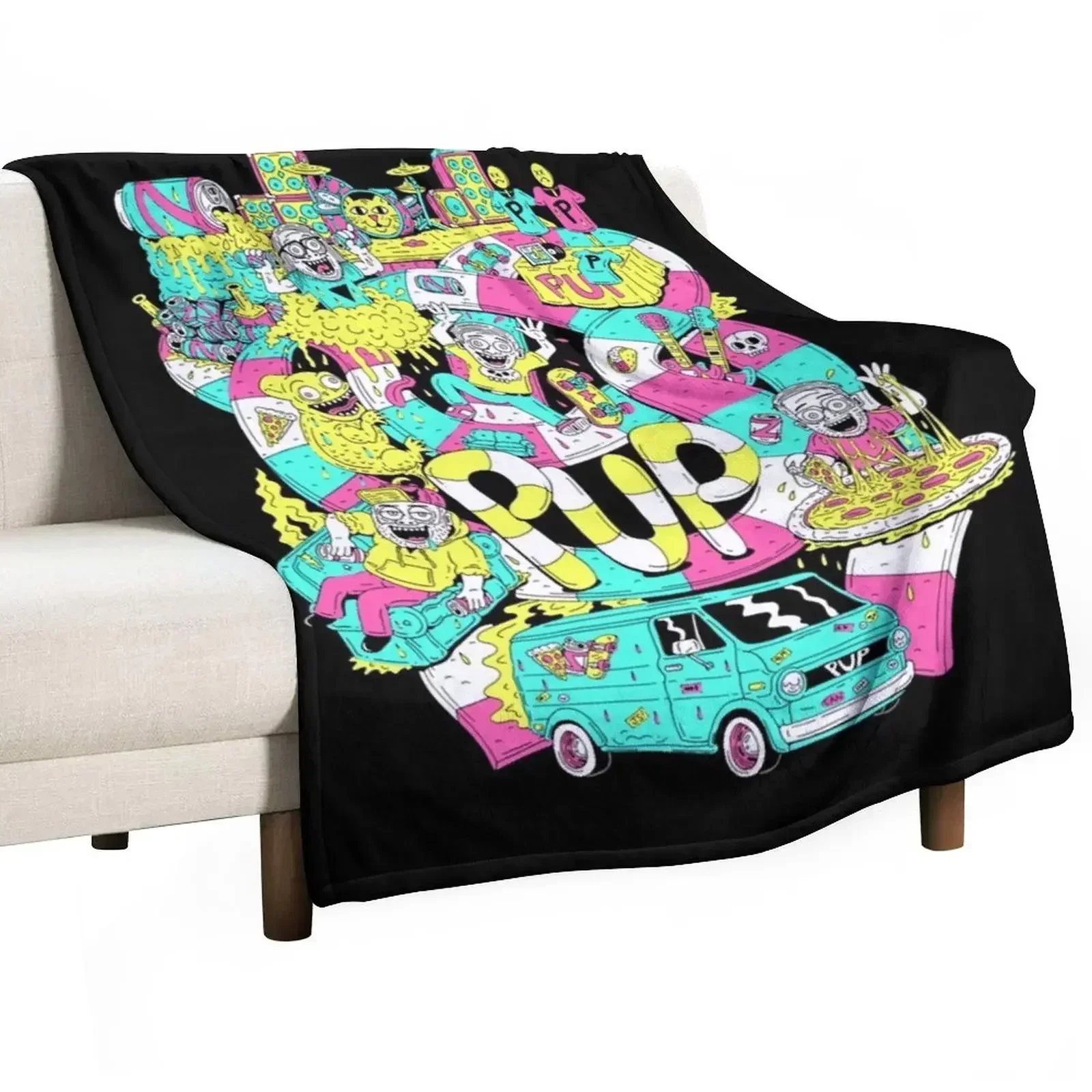 PUP band logo Essential Throw Blanket Sofas Flannel decorative Luxury Thicken halloween bed plaid Blankets