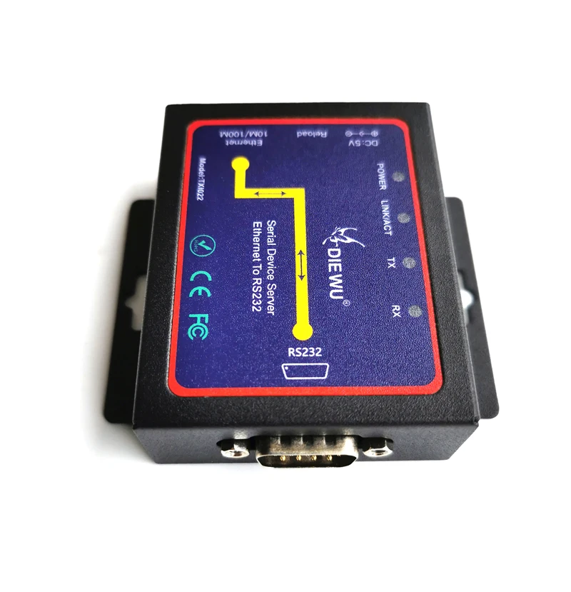 Servidor De Dispositivo Serial Ethernet, Módulo De Servidor, Conversor De Comunicação, RJ45 para RS232, TCP/IP