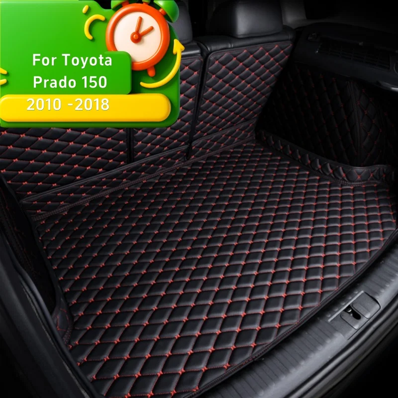 

Индивидуальный коврик для багажника автомобиля Toyota Prado 150 2010-2018 с полным объемным звуком, водонепроницаемые детали интерьера, ковер, автомобильные аксессуары