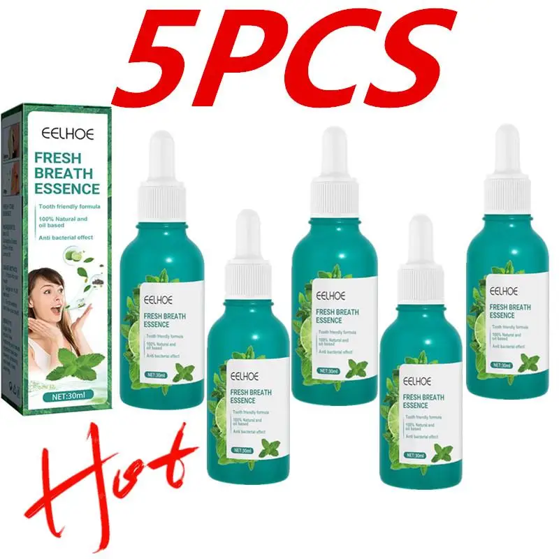 

5Pcs Mouth Spray Breath Freshener Bad Mouth Smell Removing Drops Mint Drop Get Breath To Oral Of Essence Oral Rid Cool Bad Care