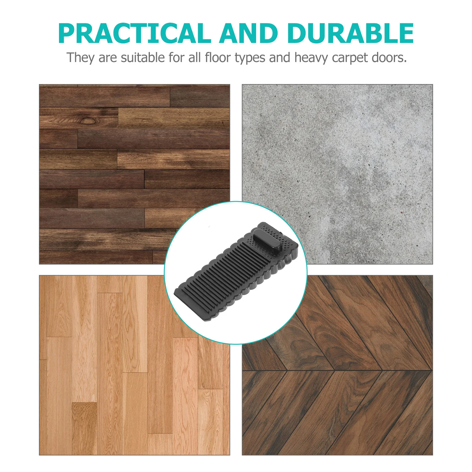 

10Pcs Door Stopper Punch-Free Practical Home Safety Tool Anti-Slam Door Wedge Stopper Baby Finger Injury Prevention