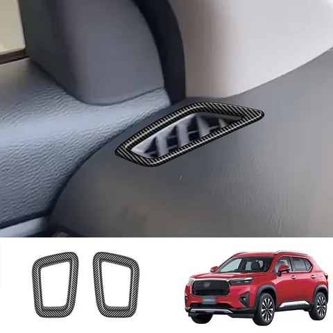 Для HONDA WR-V WRV 2024 2025 ABS черная крышка для передней приборной панели автомобиля кондиционер Выходная крышка отделка аксессуары для интерьера