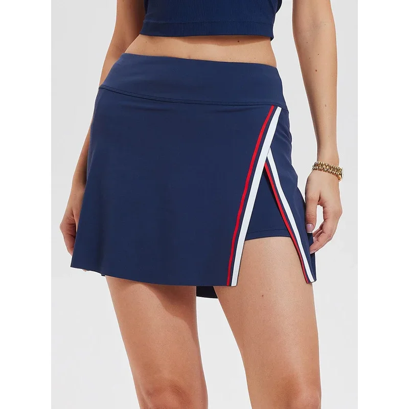 SharpStar Womens Tennis Skirt High Waisted A-line Skirts with Pocket Side Slit Athletic Golf Skorts for Workout Pickleball