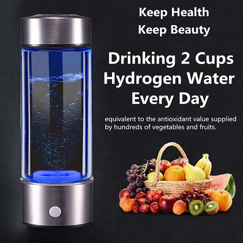 Hydrogen Water Cup Leak-proof Lid Boost Energy Levels Detoxify And Hydrate Hydrogen-infused Water Portable And Convenient Glass