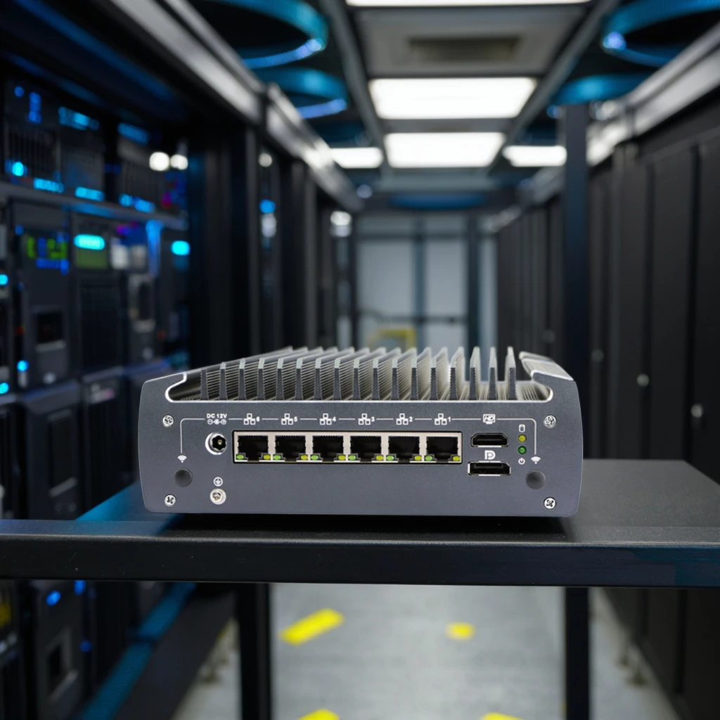 كمبيوتر صغير J6412 مزود بجدار الحماية بدون مروحة DDR4 - مقابس جديدة للولايات المتحدة/CN/الاتحاد الأوروبي #3