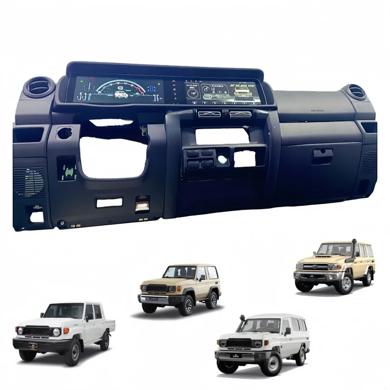For Toyota Land Cruiser LC70 Series 2007-2024 Dashboard Cover Old/New Upgrade Style Dual-screen LCD Instrument Panel Android GPS