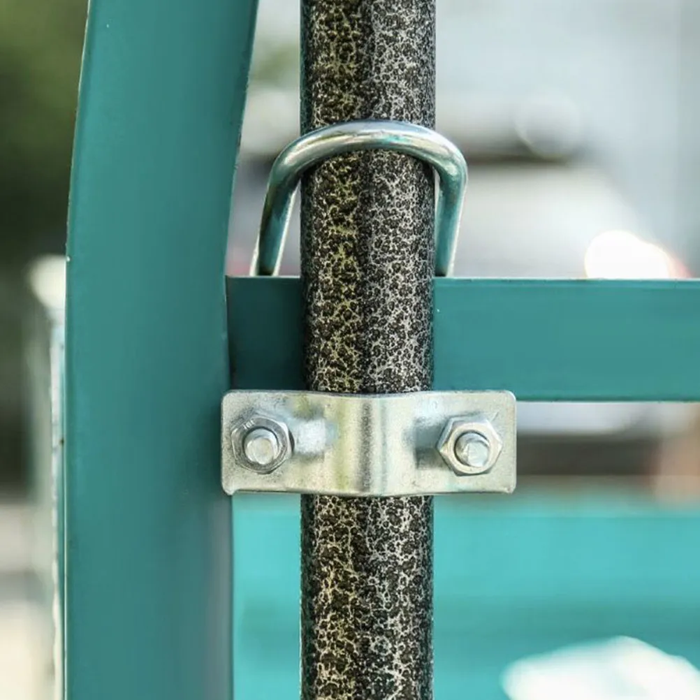 Metal Sunshade Clamp U-Shaped Patio Umbrella Holder Outdoor Wind Resistant Stall Tricycle Diner Recreation Adjustable