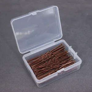 50pcs/box metal u shapedヘアクリップウェディングブライダルボビーピンアロイウーマンヘッドウェアヘアスタイルツールアクセサリー用のヘアピン 6ベストセールスブライダルヘアクリップ-4