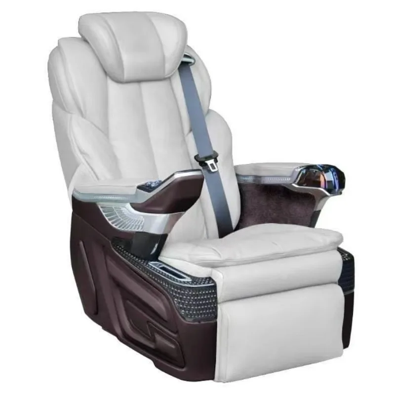 Zero gravity seat with shoulder adjustment, commercial vehicle modified aviation seat