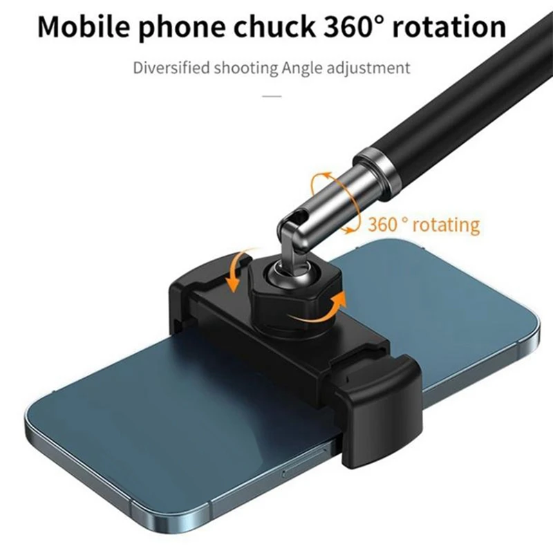 Overhead Tripod For Mobile Phone Smartphone Desktop Video Shooting Stand With Ring Light For Table Photography Easy To Use