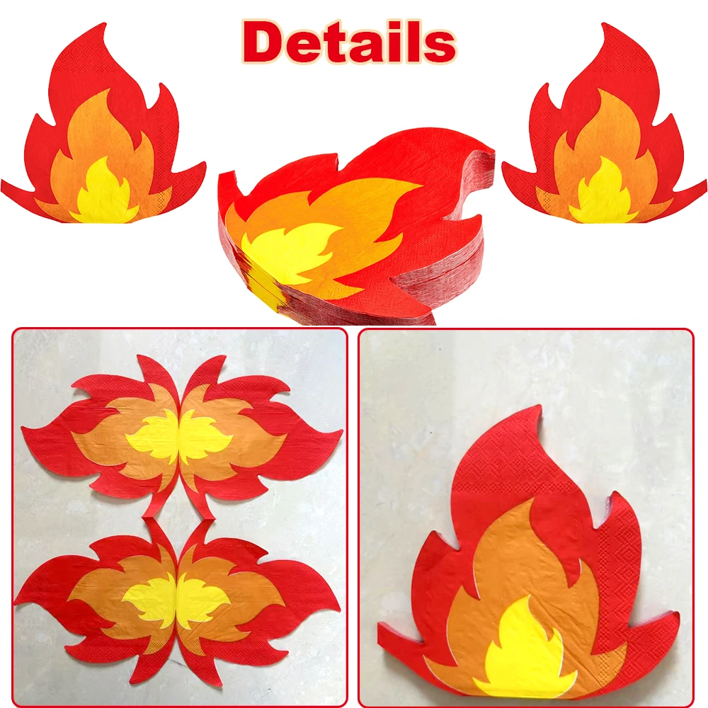 Feuer Party Dekoration Folie Feuerwehr auto Geburtstag Nummer Luftballons Flamme Serviette Banner Kinder Feuerwehr mann Feuerwehr mann Party Gunst Lieferungen – Detail 24