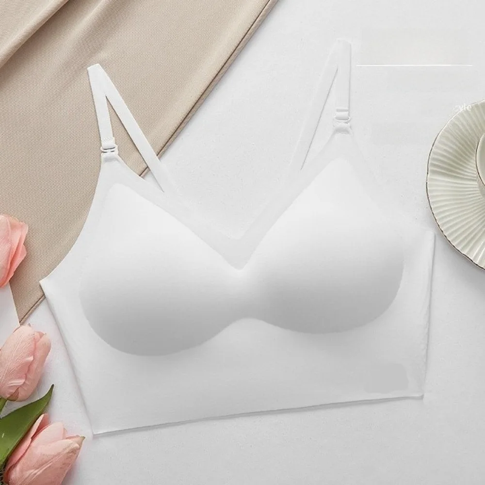 New Invisible Backless Bras U-shaped Adjustable Straps Small Bust Push Up Bras Thin Solid Color Sling Underwear For Women