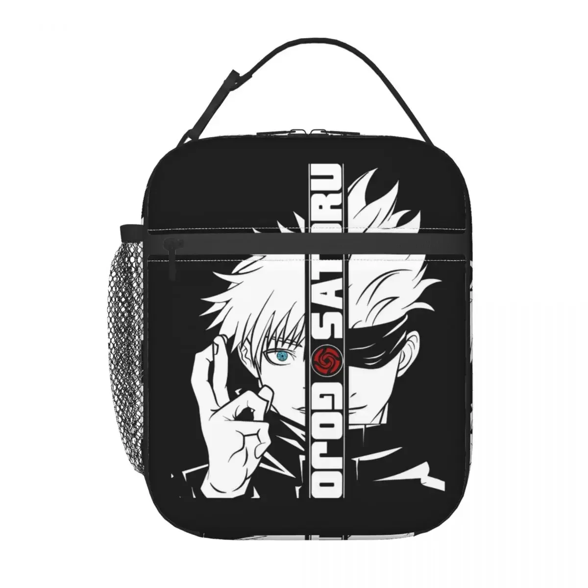 Kaisen Gojo Satoru Insulated Lunch Bags Thermal Lunch Container Anime Portable Lunch Box Tote Food Handbags School