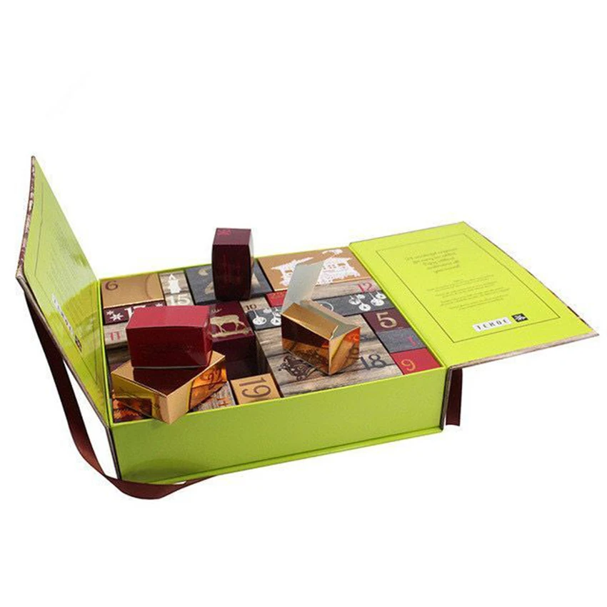 2025.Custom Christmas Tea Advent Calendar Empty Packaging Box Countdown Paper Gift Box - Image 2