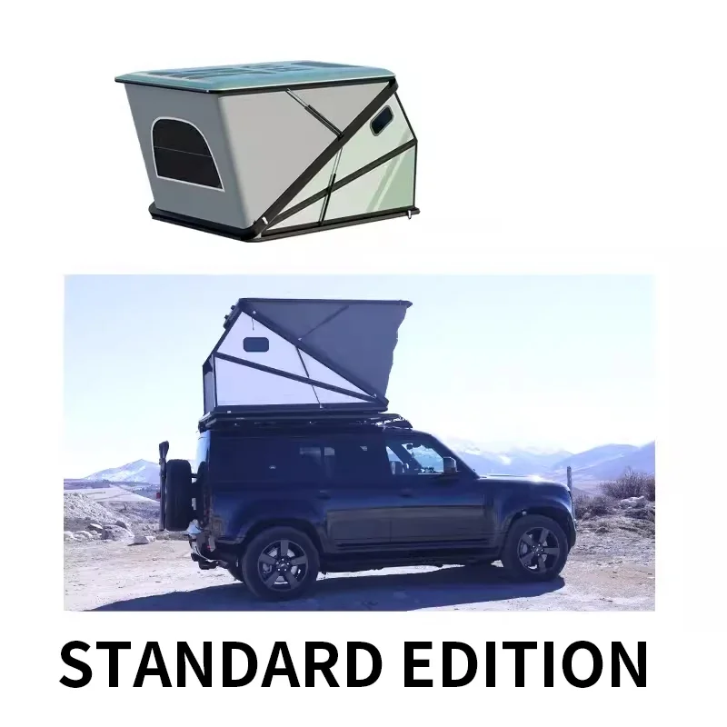 Roof tent SUV hard-lifting large space air-conditioning solar camping equipment self-driving travel modification