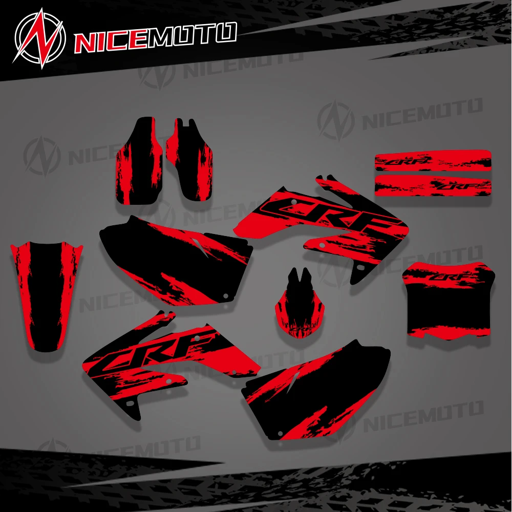 

NICEMOTO New Style TEAM GRAPHICS BACKGROUNDS DECALS STICKERS Kits For Honda CRF250 CRF250R CRF 250 250R 2008 2009